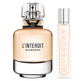 عطر جيفنشي بيوتي L'interdit EDP بحجم 80 مل + بخاخ للسفر بحجم 12.5 مل