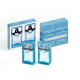 عطر Versace Pfm Man Eau Fraiche الحصري للسفر، 30 مل * 2 قطعة (مجموعة ثنائية)
