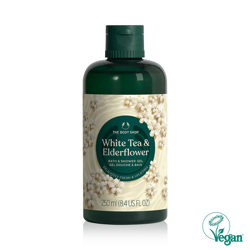 The Body Shop White Tea & Elderflower Bath & Shower Gel 250ml