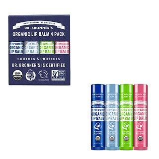 Dr.bronners Organic Lipbalm 4pack Blue Set(4g*4)