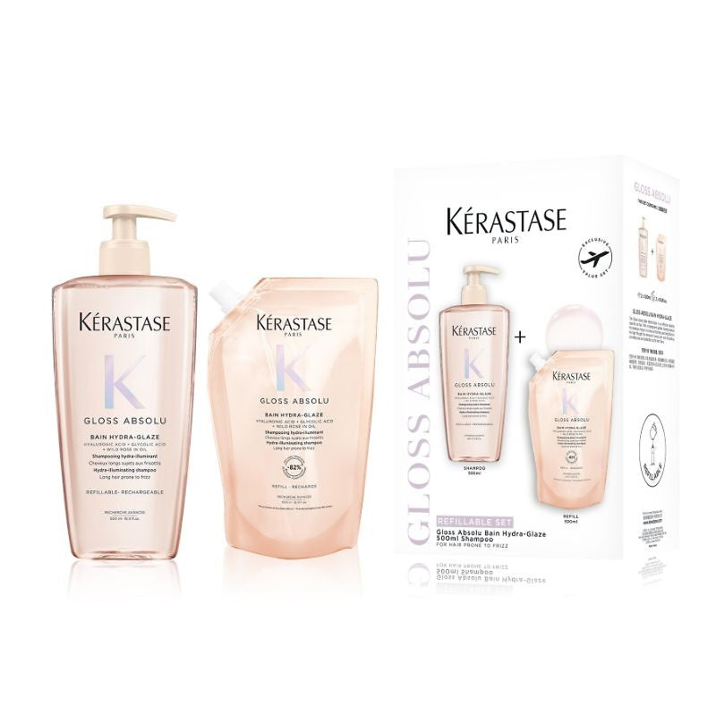 Kerastase Gloss Absolu Jumbo Bain 500ml + Refill 500ml