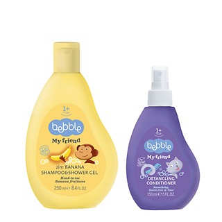 Bebble 2 In 1 Banana Shampoo & Shower Gel & Hair Conditioner