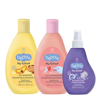 Bebble 2 In 1 Strawberry & Banana Shampoo & Shower Gel & Hair Conditioner