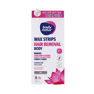 Body Natur Wax Strip Body Lotus Flower