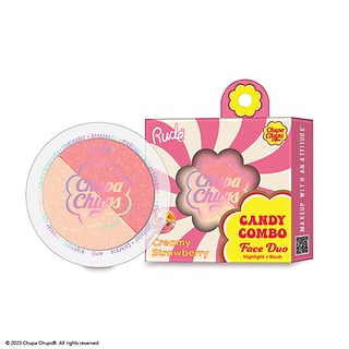Rude Cosmetics Chupa Chups Candy Combo Face Duo Creamy Strawberry
