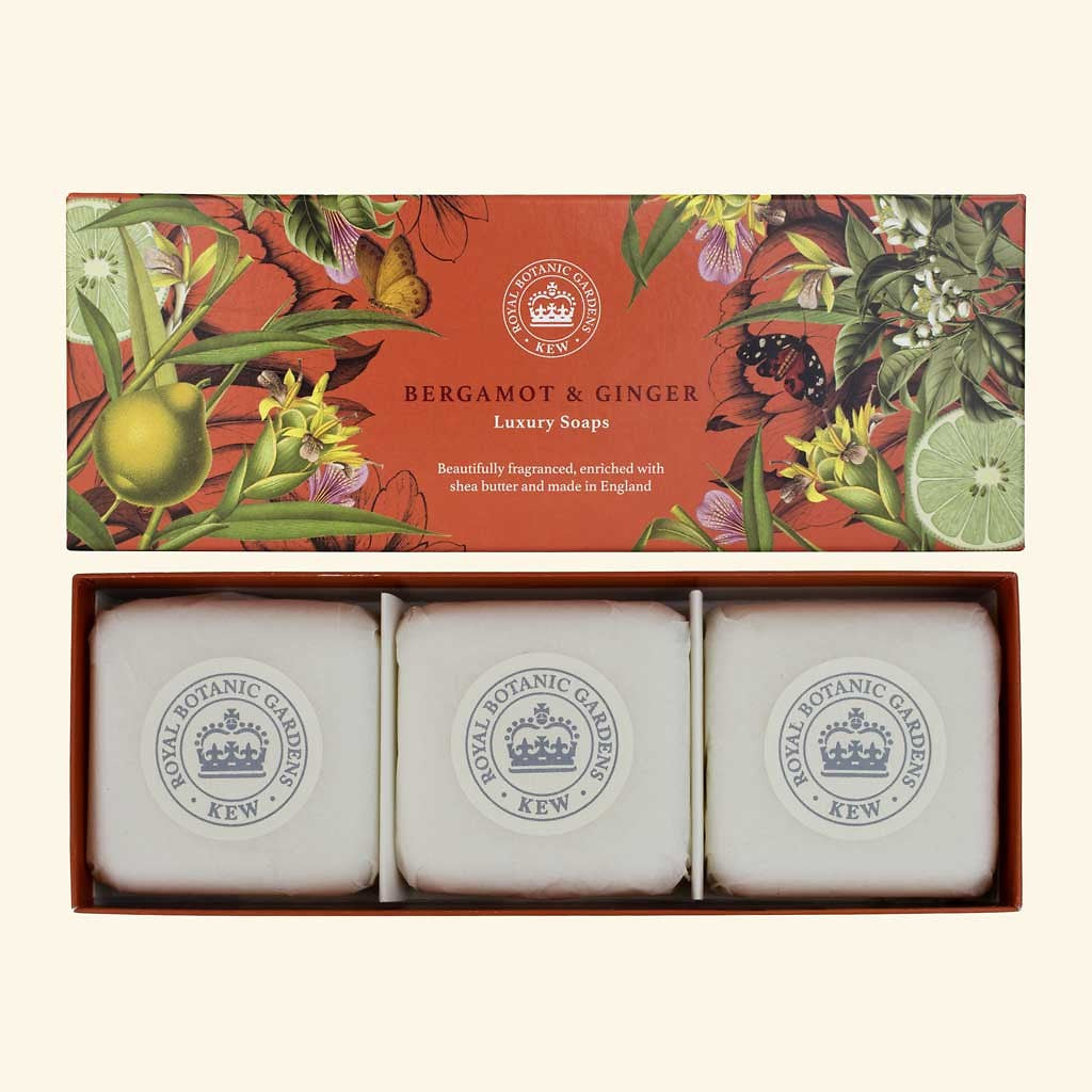 Kew Gardens Bergamot&ginger Soap Bar Set
