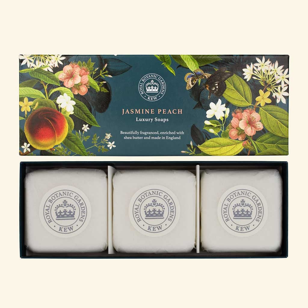 Kew Gardens Jasmine Peach Soap Bar Set