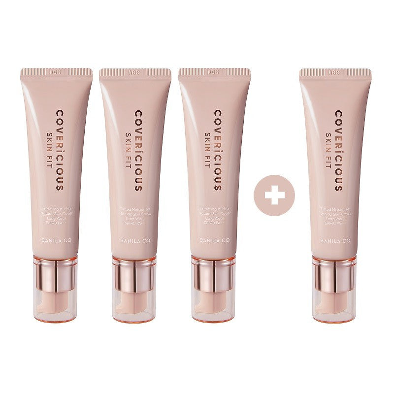 Banila Co (3+1)covericious Skin Fit Tinted Moisturizer-natural Beige-30ml