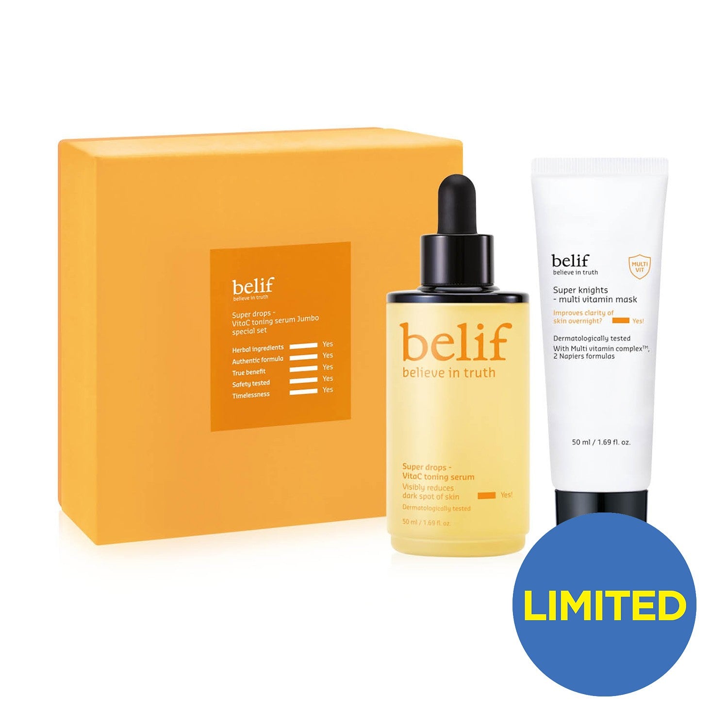 Belif [limited Edition] Super Drops - Vita C Toning Serum Jumbo Special Set