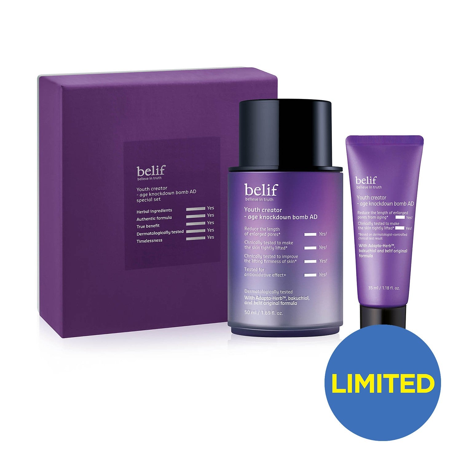 Belif [limited Edition] Age Knockdown Bomb Ad Special Set