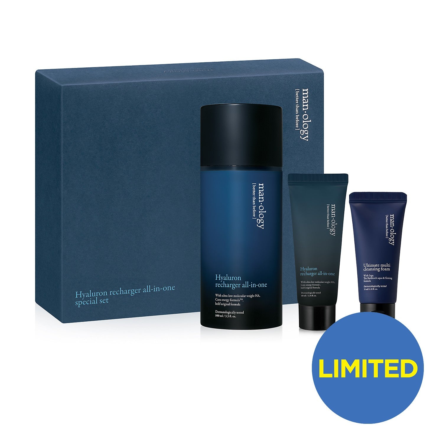 Belif [limited Edition] Manology Hyaluron Recharger All-in-one Set