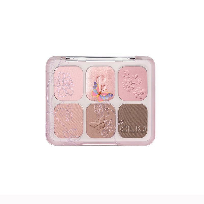 Clio [shilla Pre-launch] Muse Master Palette (k-royal Heritage Edition) 001 Embroidered Pink