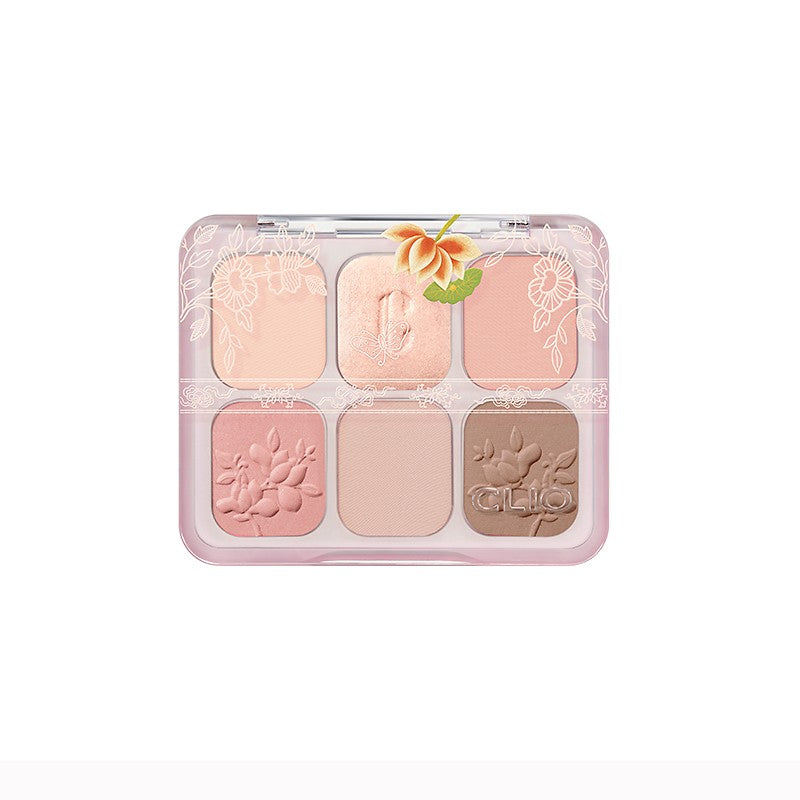 Clio [shilla Pre-launch] Muse Master Palette (k-royal Heritage Edition) 002 Flower Carapace Coral