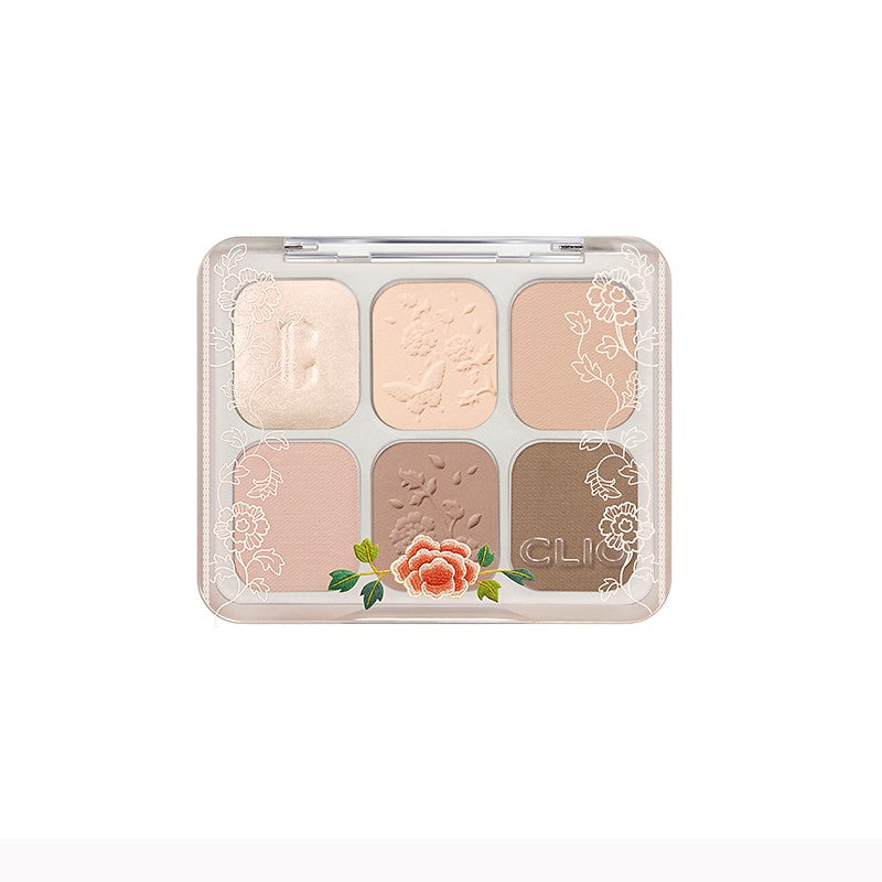 Clio [shilla Pre-launch] Muse Master Palette (k-royal Heritage Edition) 003 Beige One Step