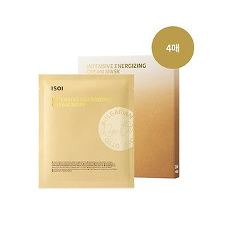 قناع كريمي مكثف لتنشيط البشرة برائحة الورد البلغاري من آي سوي، 23 مل × 4