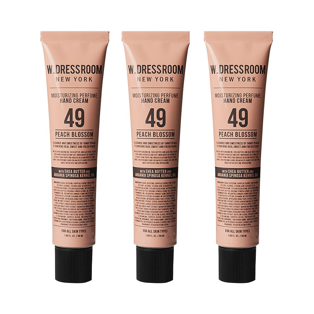 W.dressroom #49 Peach Blossom / Perfume Hand Cream 50ml 3set
