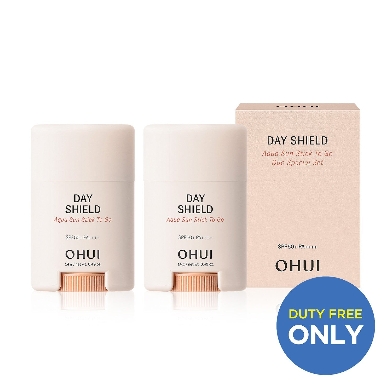 Ohui [duty Free Exclusive] Ohui Day Shield Aqua Sun Stick To Go Duo