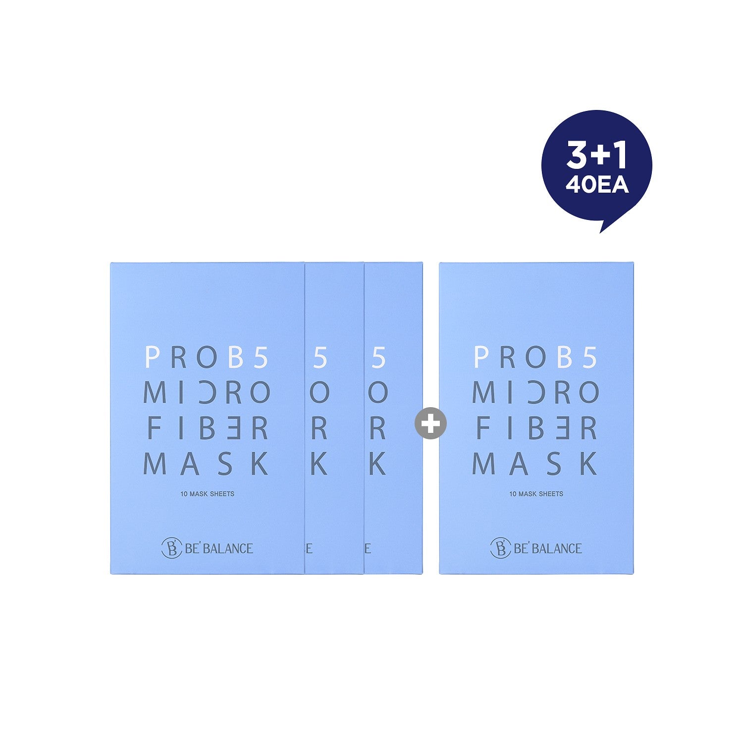 Be Balance (3+1 Set) Pro B5 Micro Fiber Mask 10 Sheets