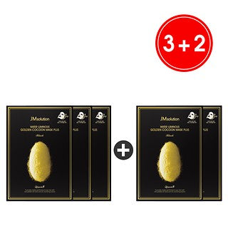 قناع جي إم سوليوشن ووتر لومينوس جولدن كوكوون بلس 3+2، 45 غرام × 5