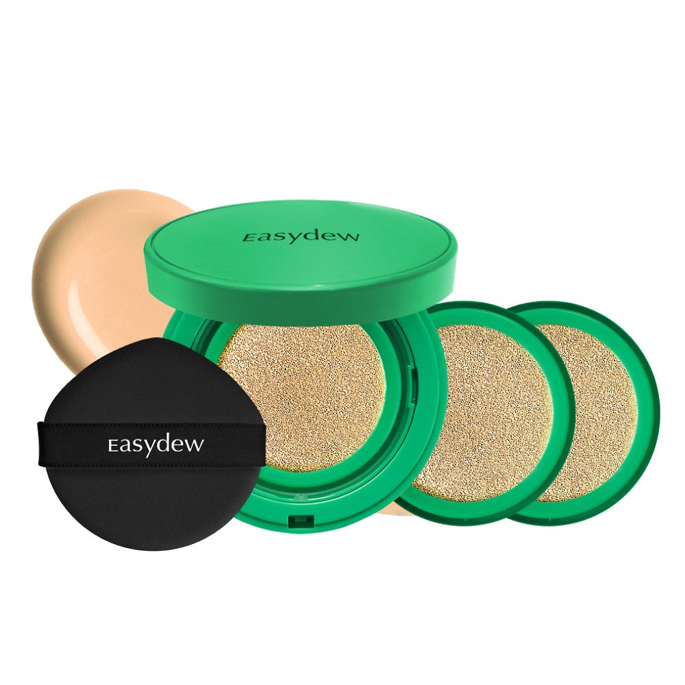 Easydew Mela B Toning Spot Ampoule Cushion Pact No. 22 Light Beige Main Product+refill 2pcs(13g)
