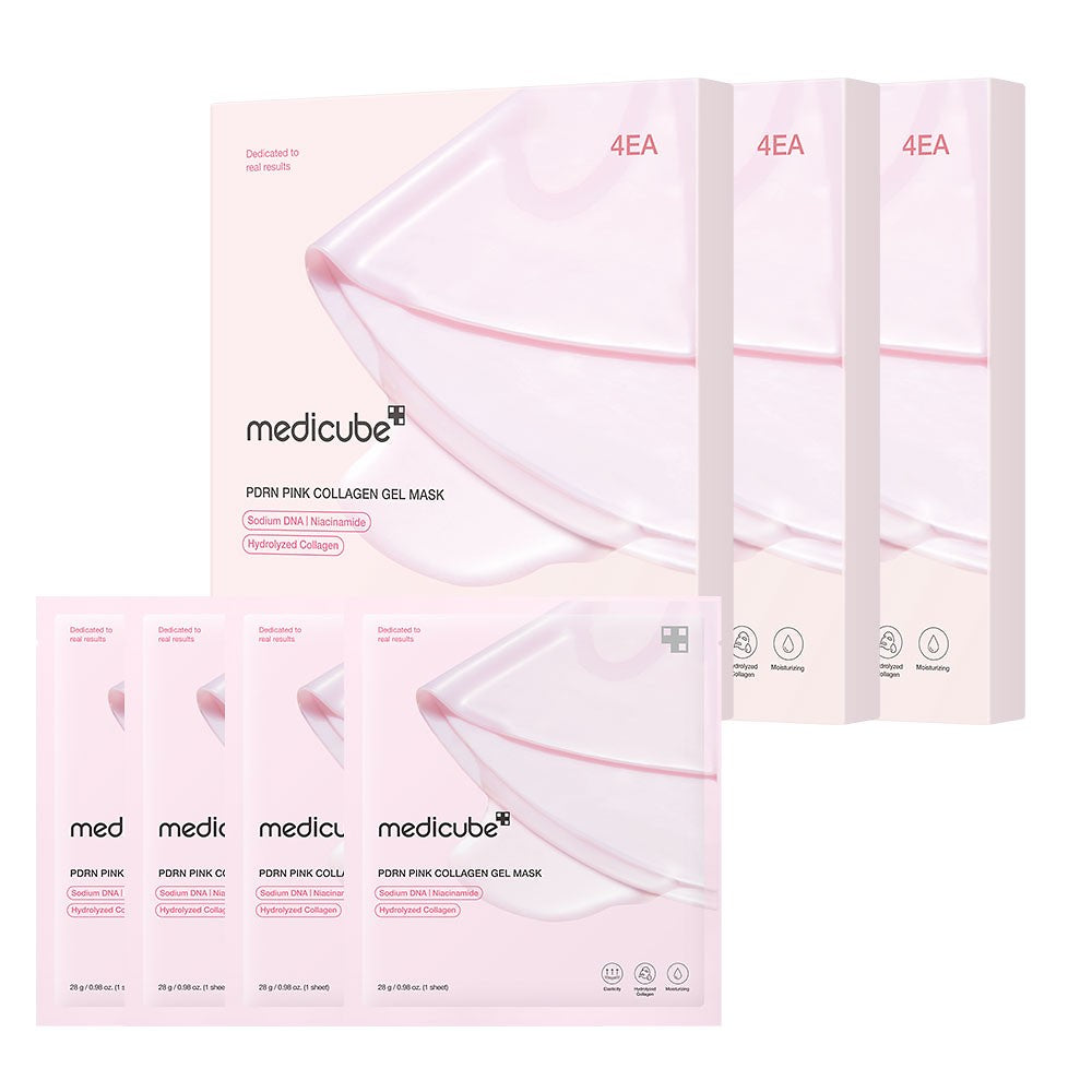 Medicube [duty-free Exclusive] Pdrn Pink Collagen Gel Mask_4 Sheets Trio