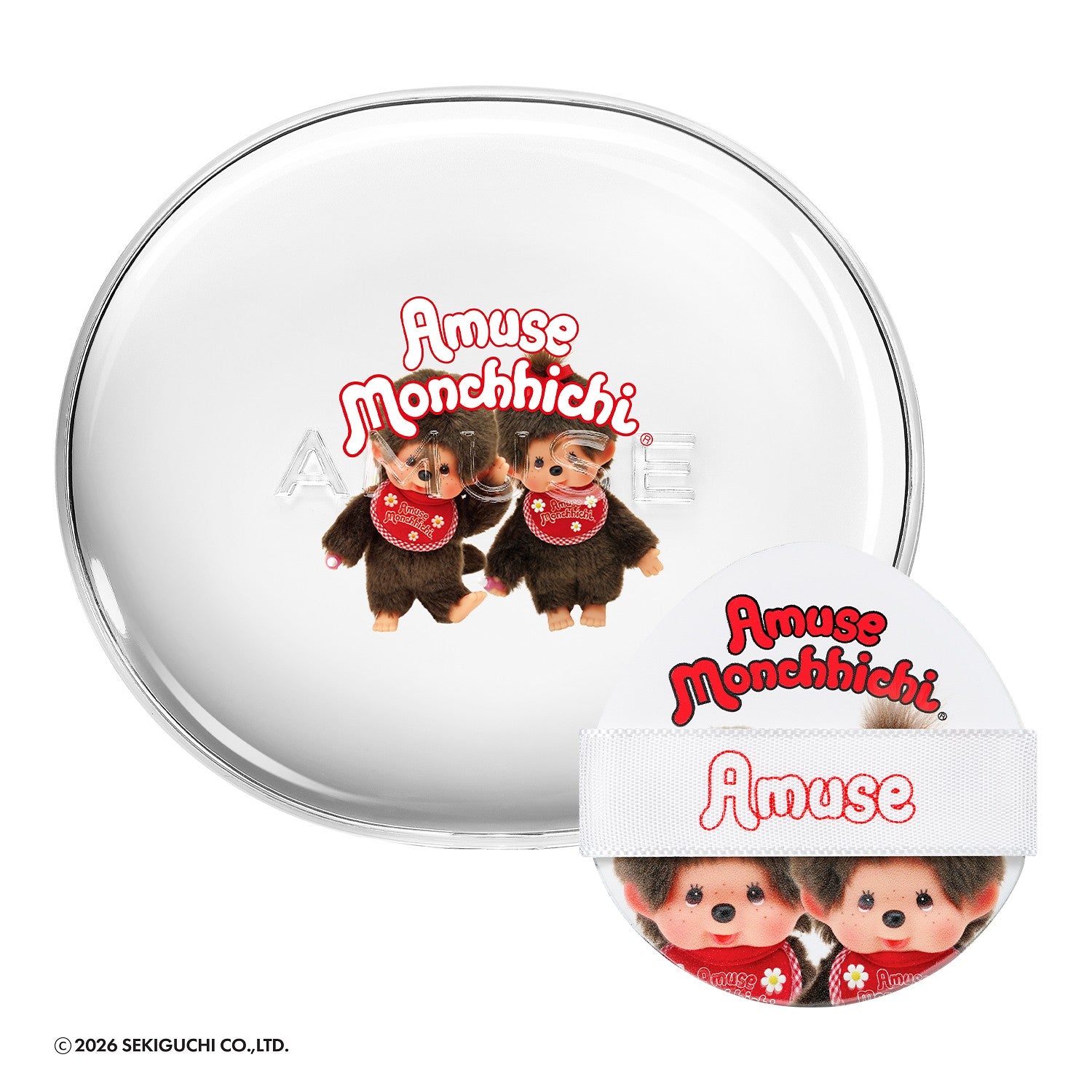 Amuse Ceramic Skin Perfector Cushion 02 Healthy [monchhichi Limited Edition]