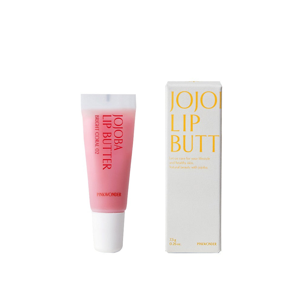 Pinkwonder #02 Bright Coral / Jojoba Lip Butter