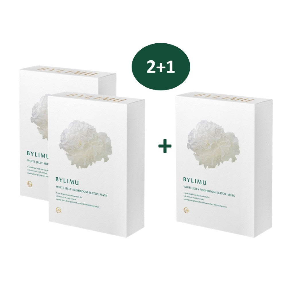 Bylimu White Jelly Mushroom Ellatox Mask 2+1