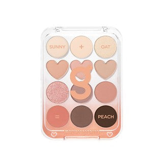 Colorgram Pin Point Eyeshadow Palettead 01sunny Plus Oat Is Peach