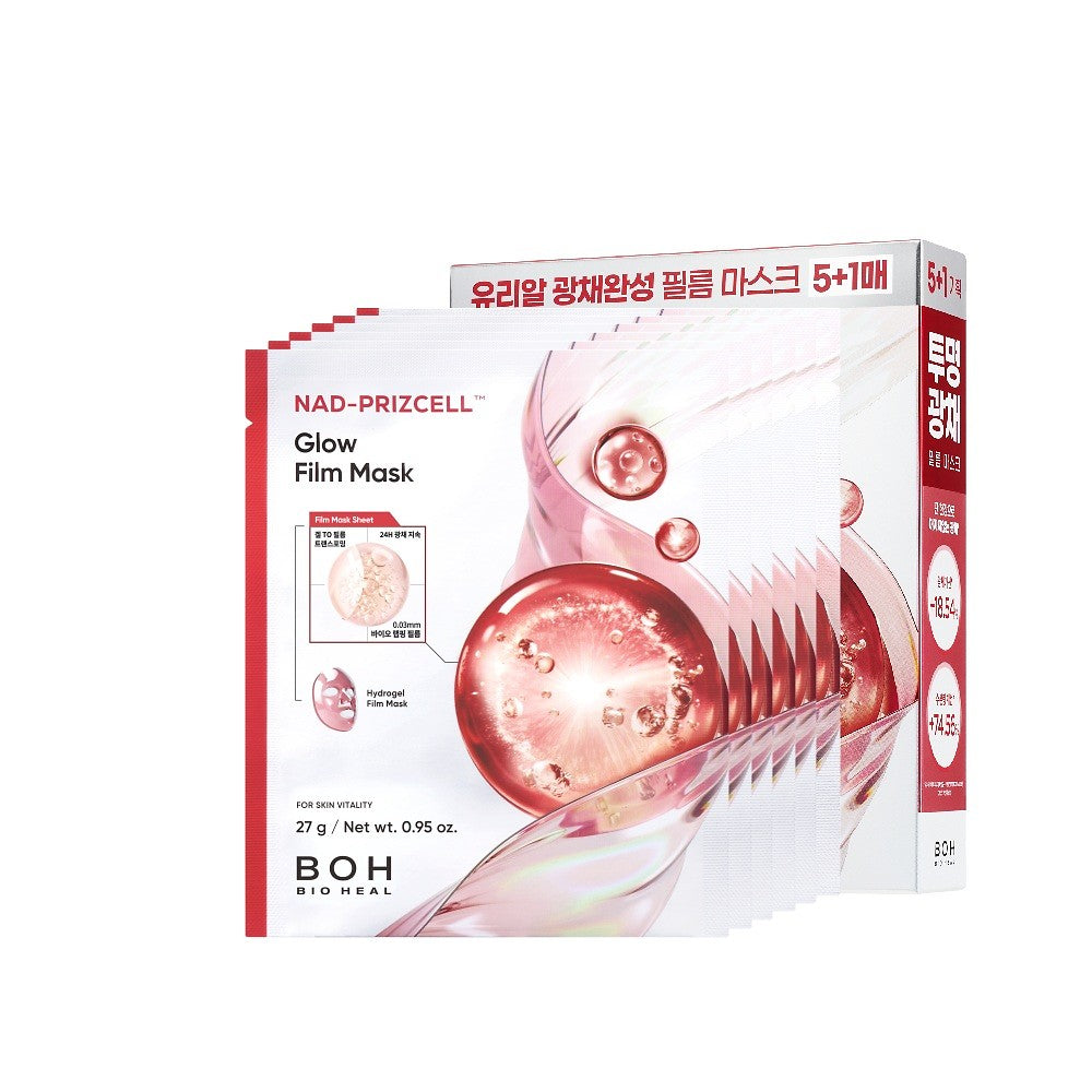 Bio Heal Boh Nad-prizcell Glow Film Mask 5+1 Sheets