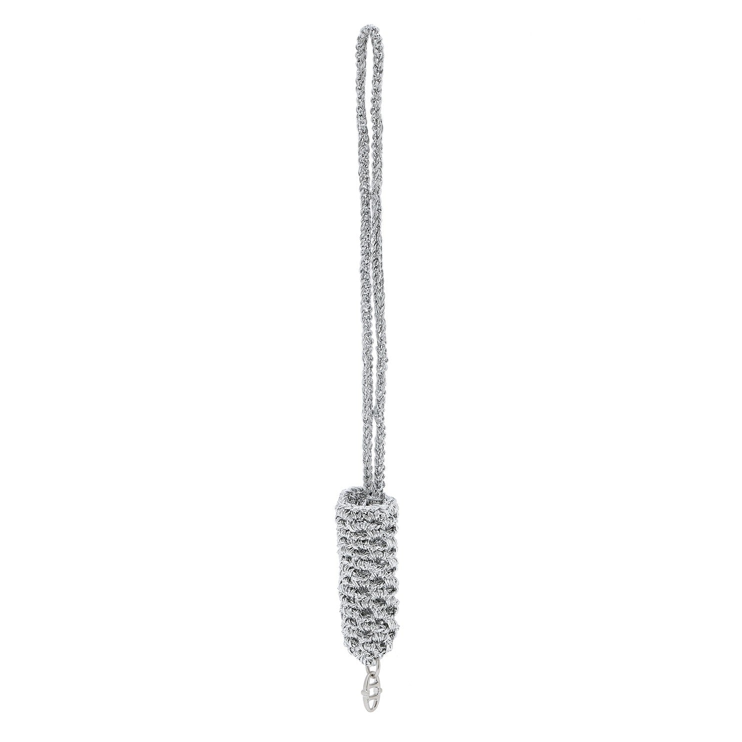 Athe Vanessabruno #silver / Silver Metal Knitting Lipstick Case