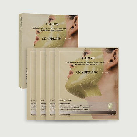 TOUN28 HAENAM 404 PEPTACICA LIFTING GLOW GEL MASK 4 SHEETS | Carsha