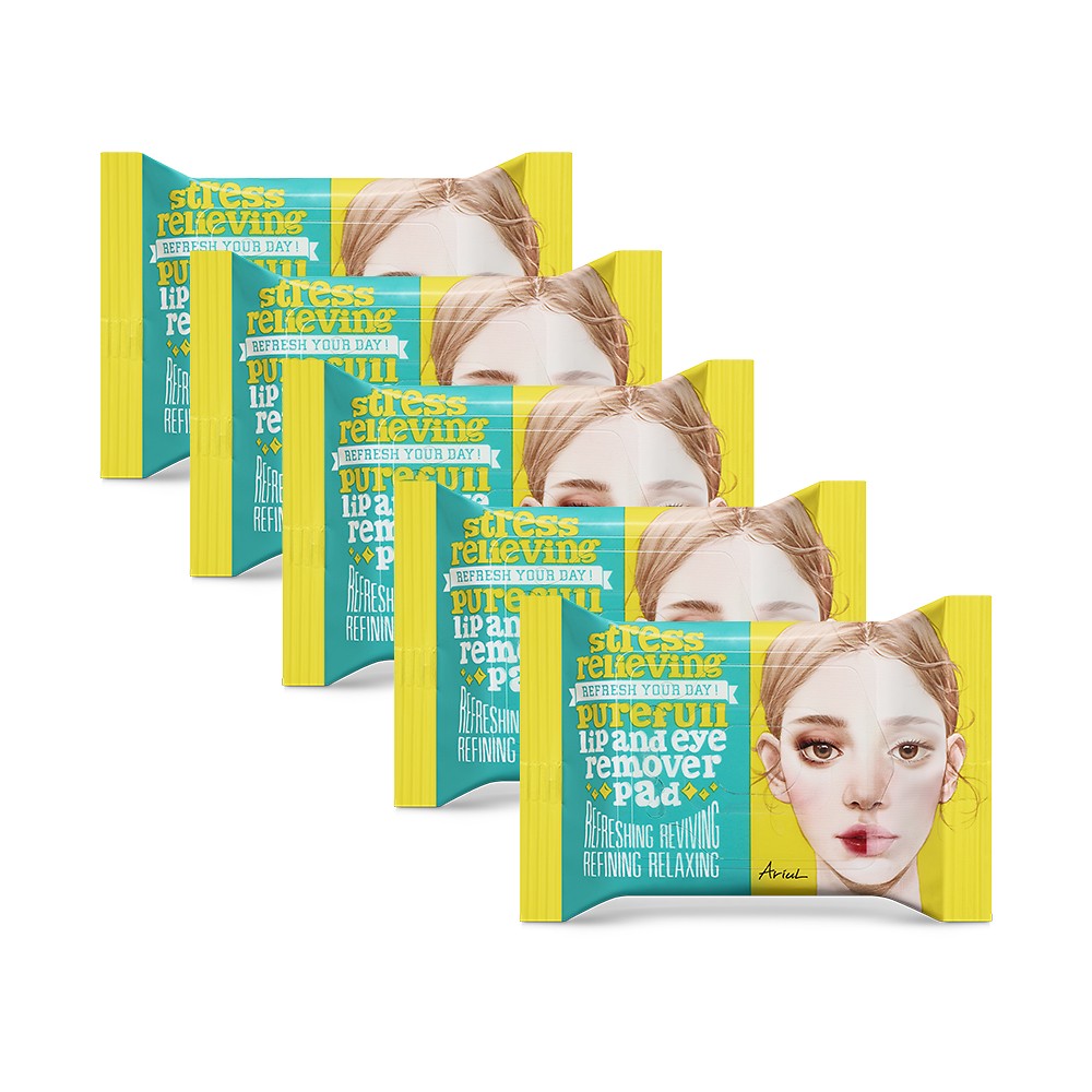 Ariul Stress Relieving Purefull Lip&eye Remover Pad 30px5ea