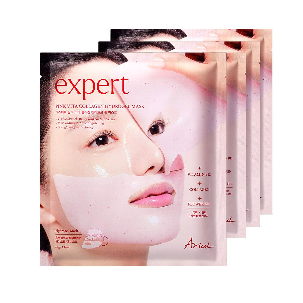 Ariul Expert Pink Vita Collagen Gel Mask 4 Sheets