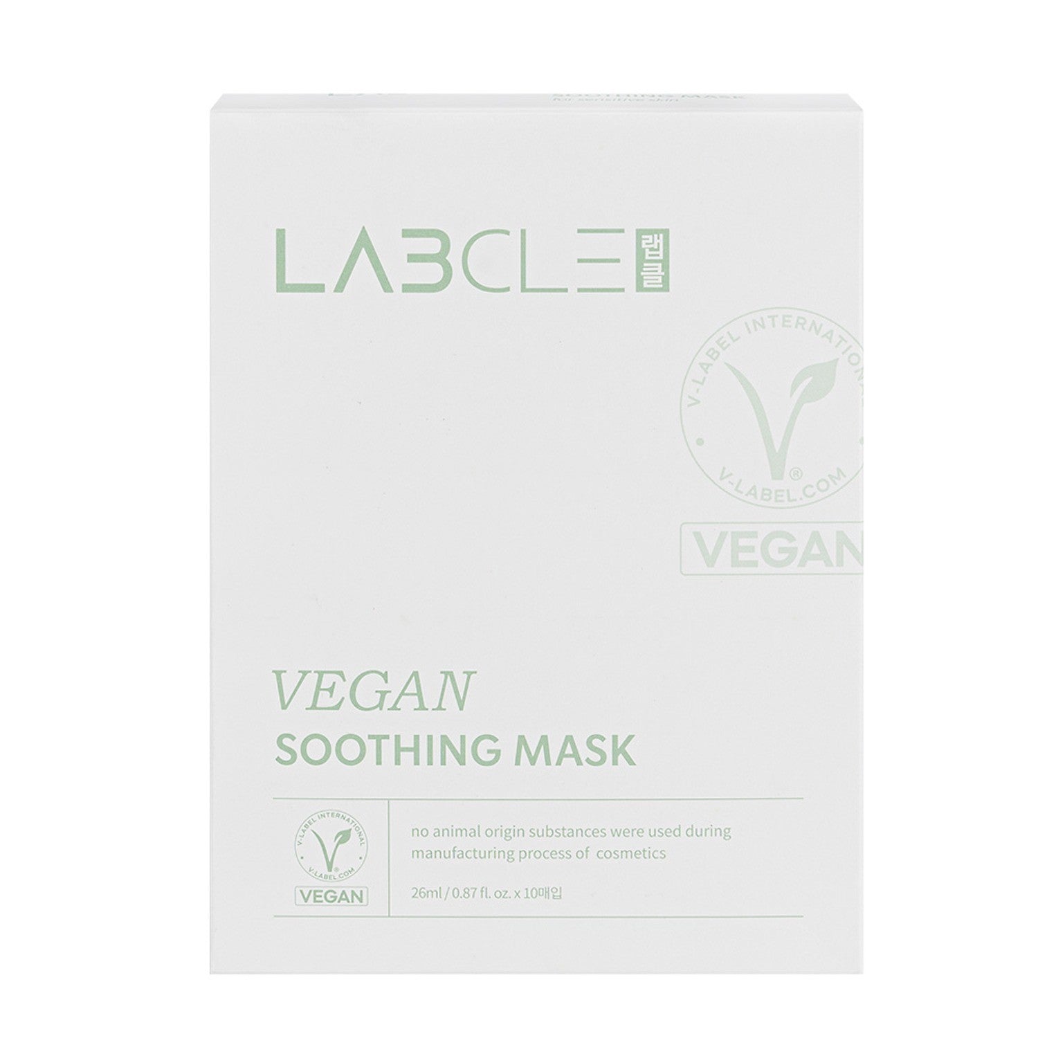 Labcle Vegan Soothing Mask 10 Sheets