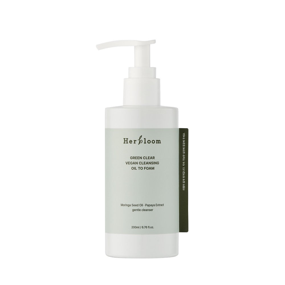 Herbloom Green Clear Vegan Cleansing Oil To Foam