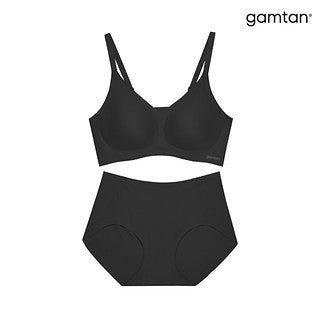 Gamtan #black / Cool Rayon Strap Bra And Panties_s