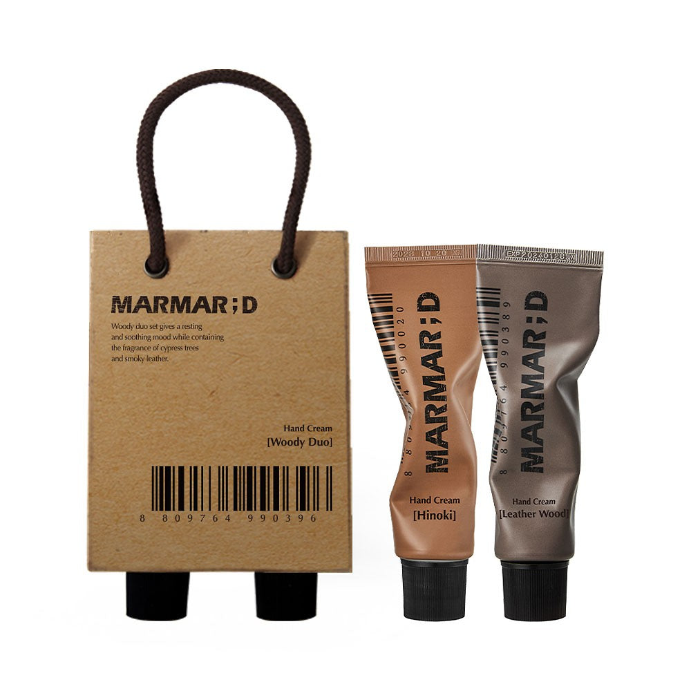 Marmar;d Hand Cream Woody Duo (hinoki + Leather Wood)