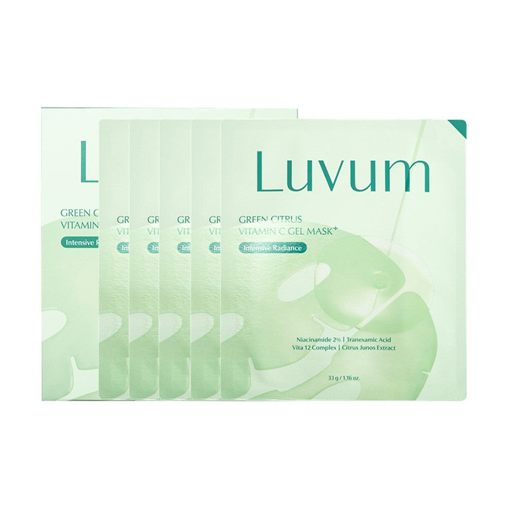 Luvum Green Citrus Vitamin C Gel Mask 33g*5pc