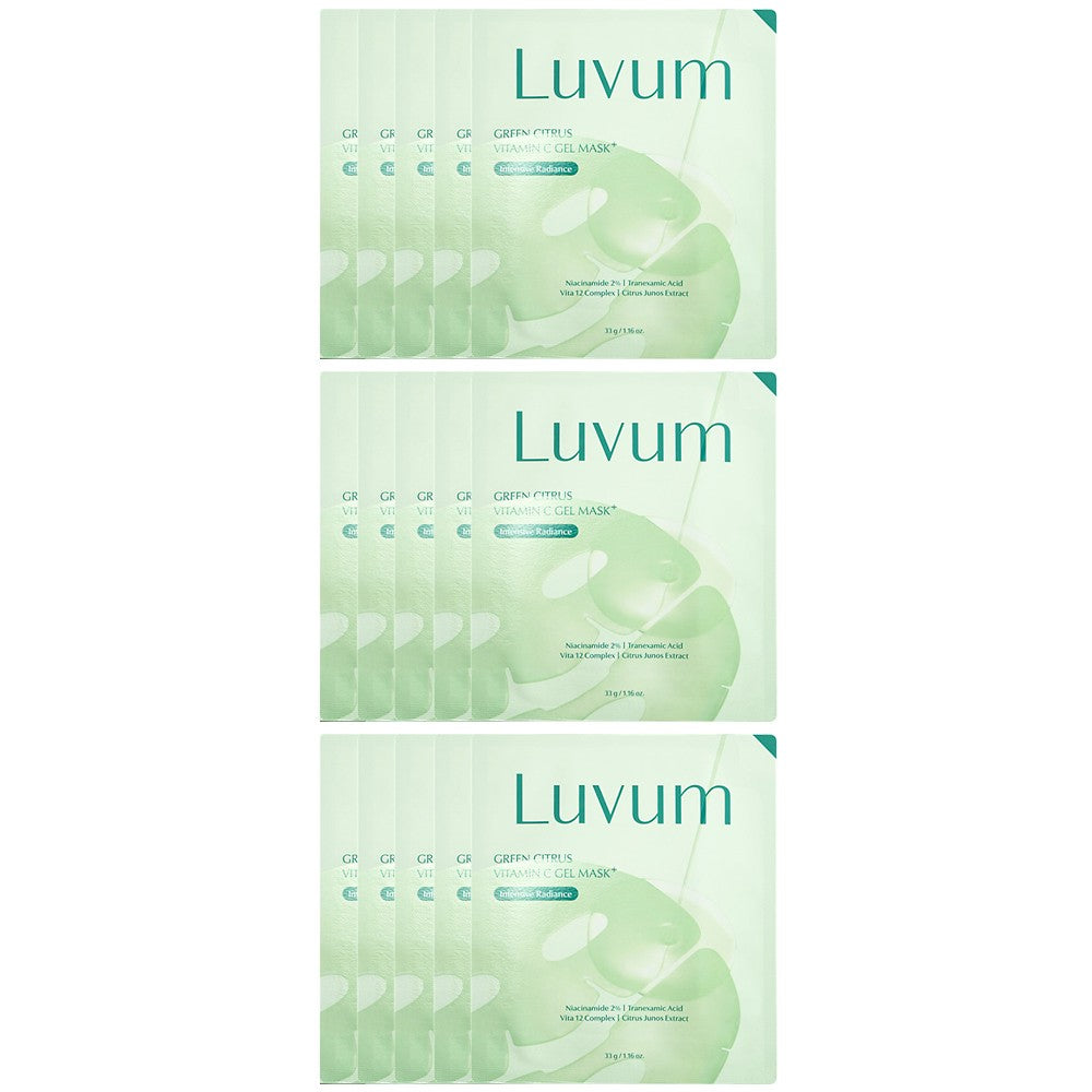 Luvum Green Citrus Vitamin C Gel Mask (5 Sheets)*3 Pack