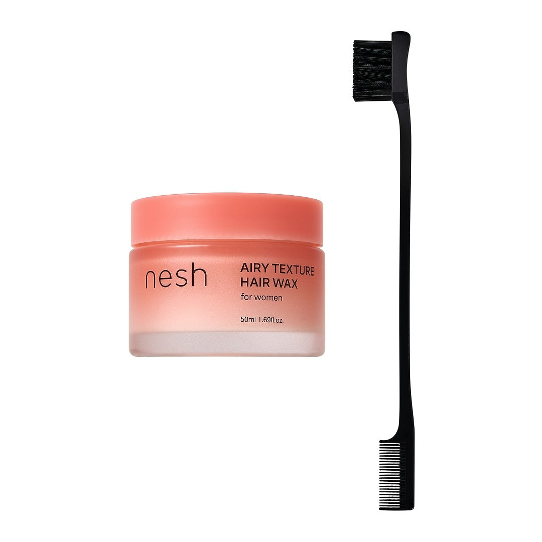 Nesh Airy Texture Hair Wax & Dual Brush Set