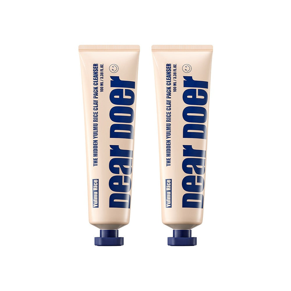 Deardoer The Hidden Yulmu Rice Clay Pack Cleanser 100ml Duo