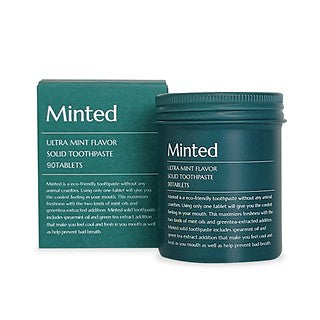 Minted Ultra Mint Flavor Solid Toothpaste 90 Tablets