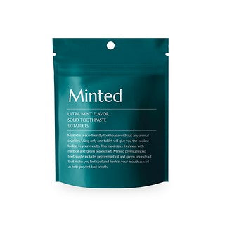Minted Ultra Mint Flavor Solid Toothpaste 90 Tablets Refill Type