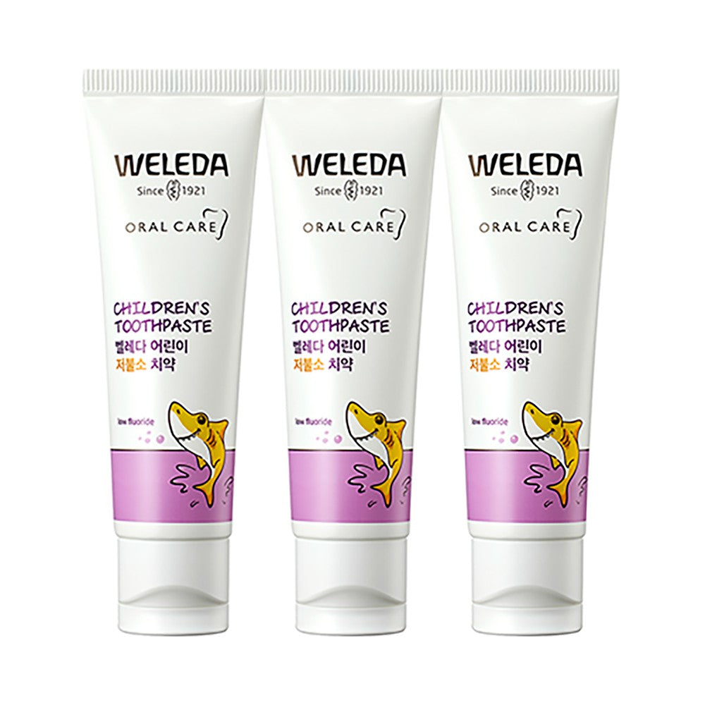 Weleda Children's Low Fluoride (600ppm) Toothpaste 60g*3ea