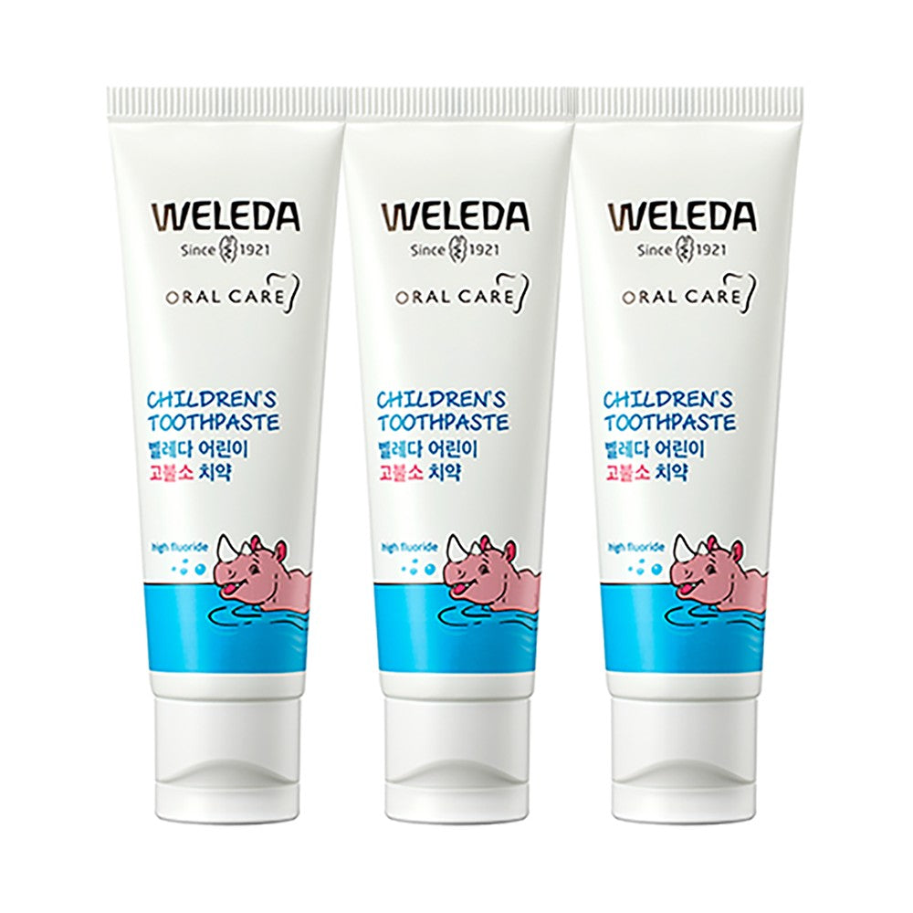 Weleda Children's High Fluoride (1000ppm) Toothpaste 60g*3ea