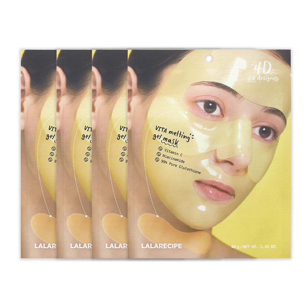 Lala Recipe Vita Melting Gel Mask 4 Sheets