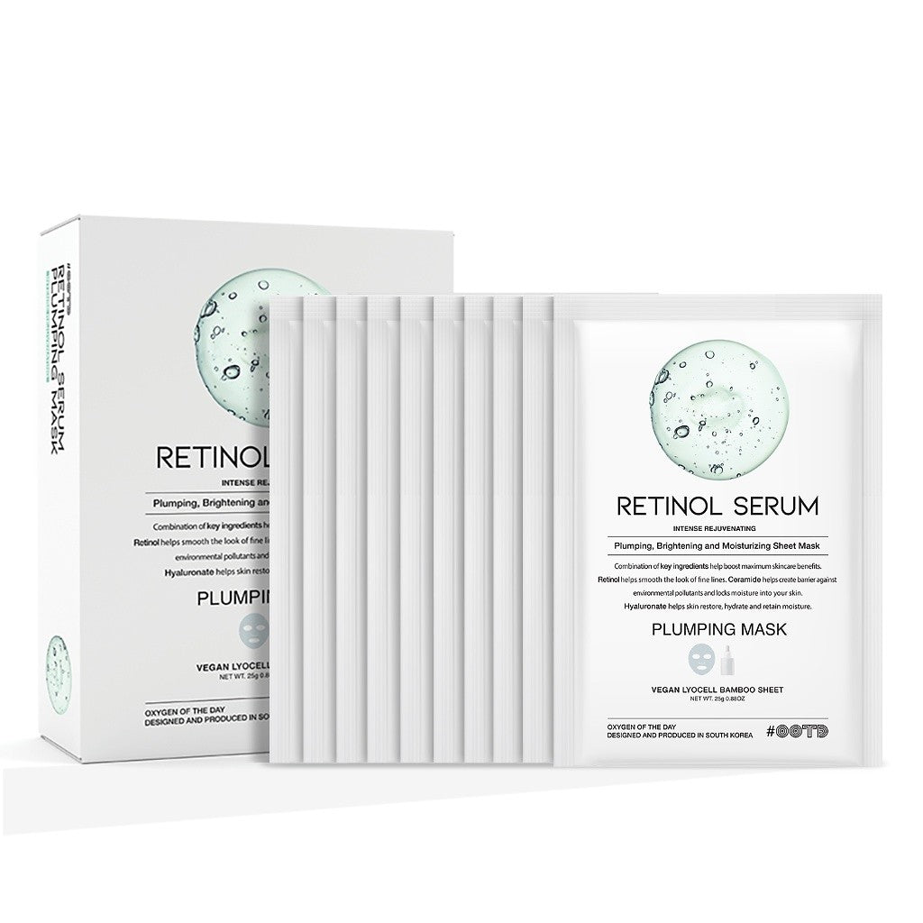 Ootd Beauty Retinol Serum Plumping Mask (10 Sheets)