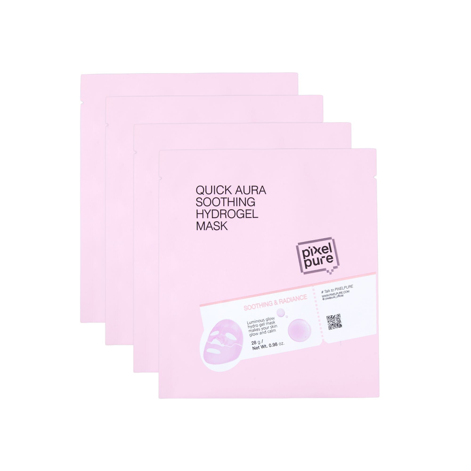 Pixelpure Quick Aura Soothing Hydrogel Mask 4 Sheets