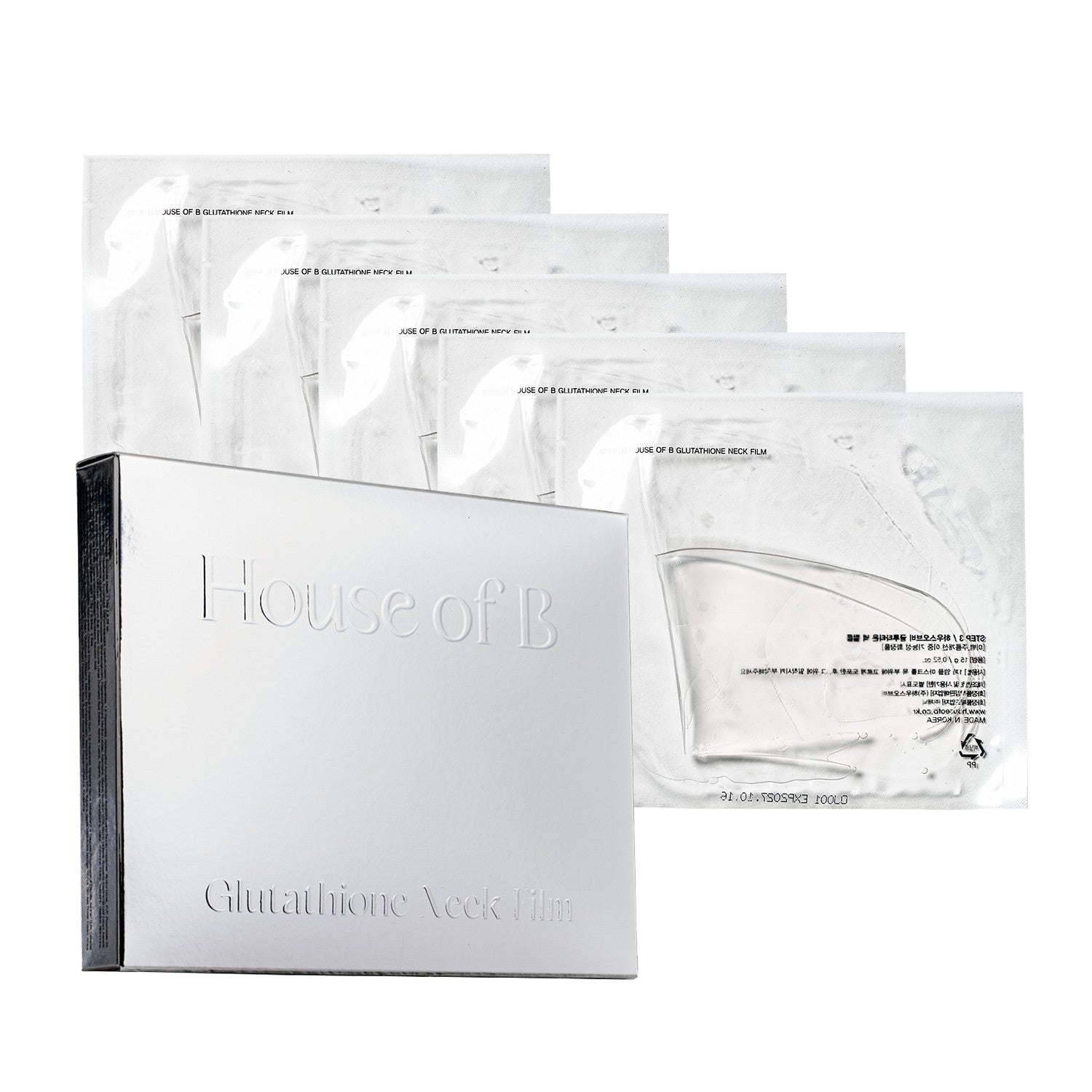 House Of B Glutathione Neck Film 5 Sheets